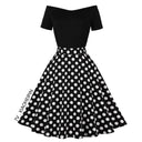 Elegant Polka Dot Dress Graceful Stylish Performance Choice