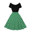 Elegant Polka Dot Dress Graceful Stylish Performance Choice