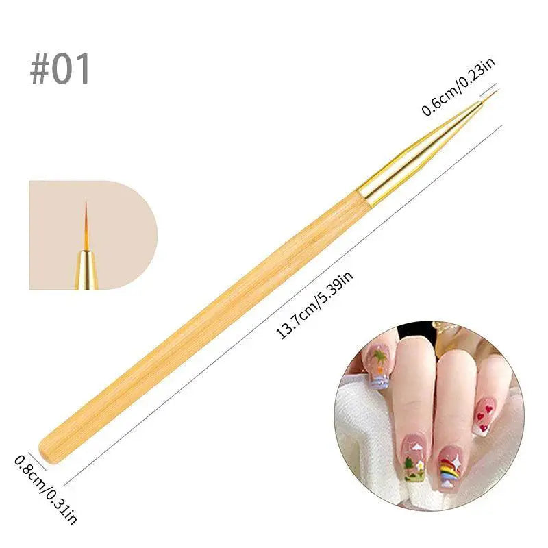 Nail Art Brushes for Pros Smooth Results — Pattern D07