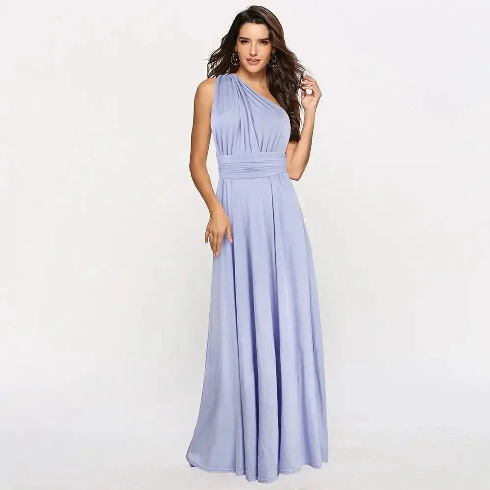 Elegant Red Gown Versatile Bridesmaid Dress for Glamour