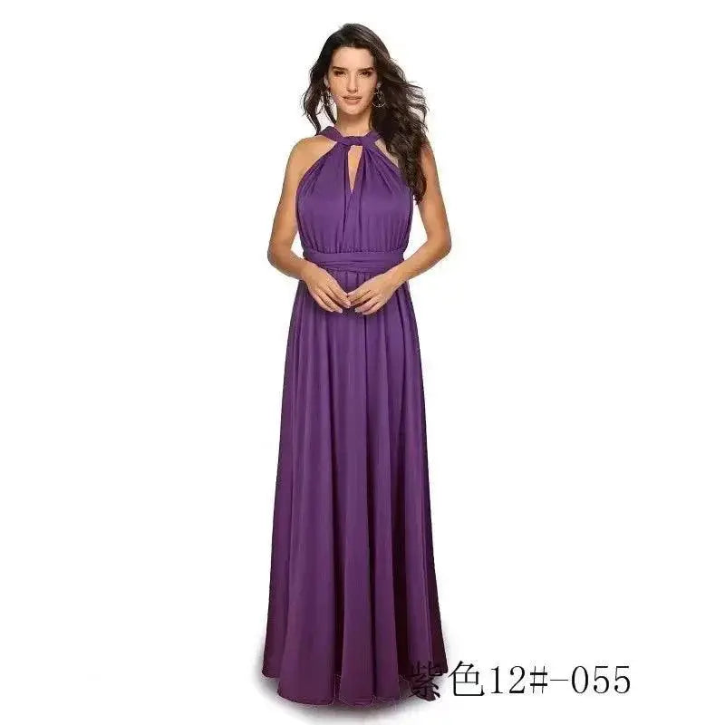 Elegant Red Gown Versatile Bridesmaid Dress for Glamour