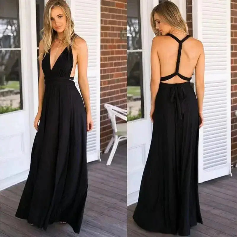 Elegant Red Gown Versatile Bridesmaid Dress for Glamour