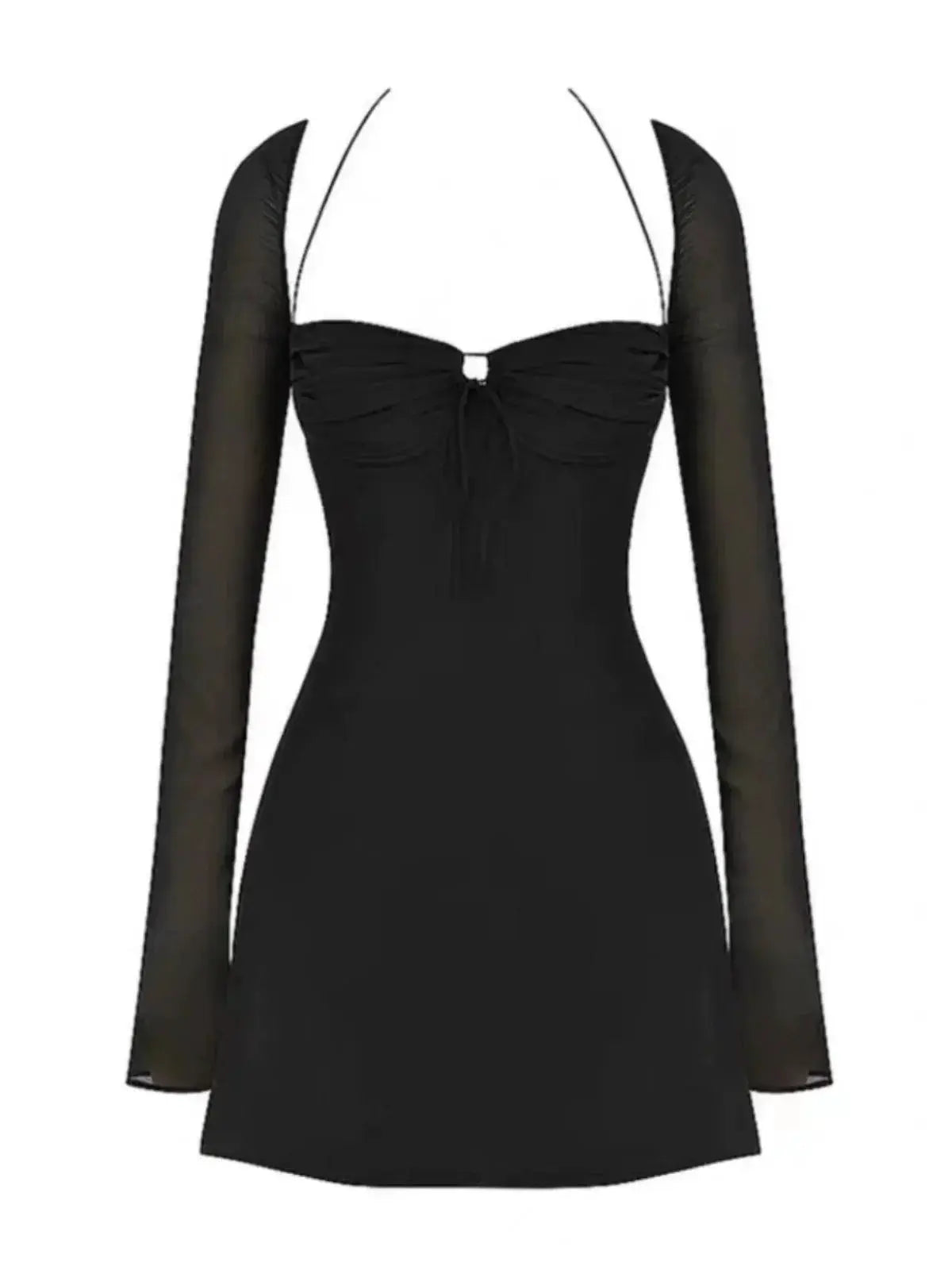 Elegant Retro Bell Sleeve Dress Vintage Chic Modern Style