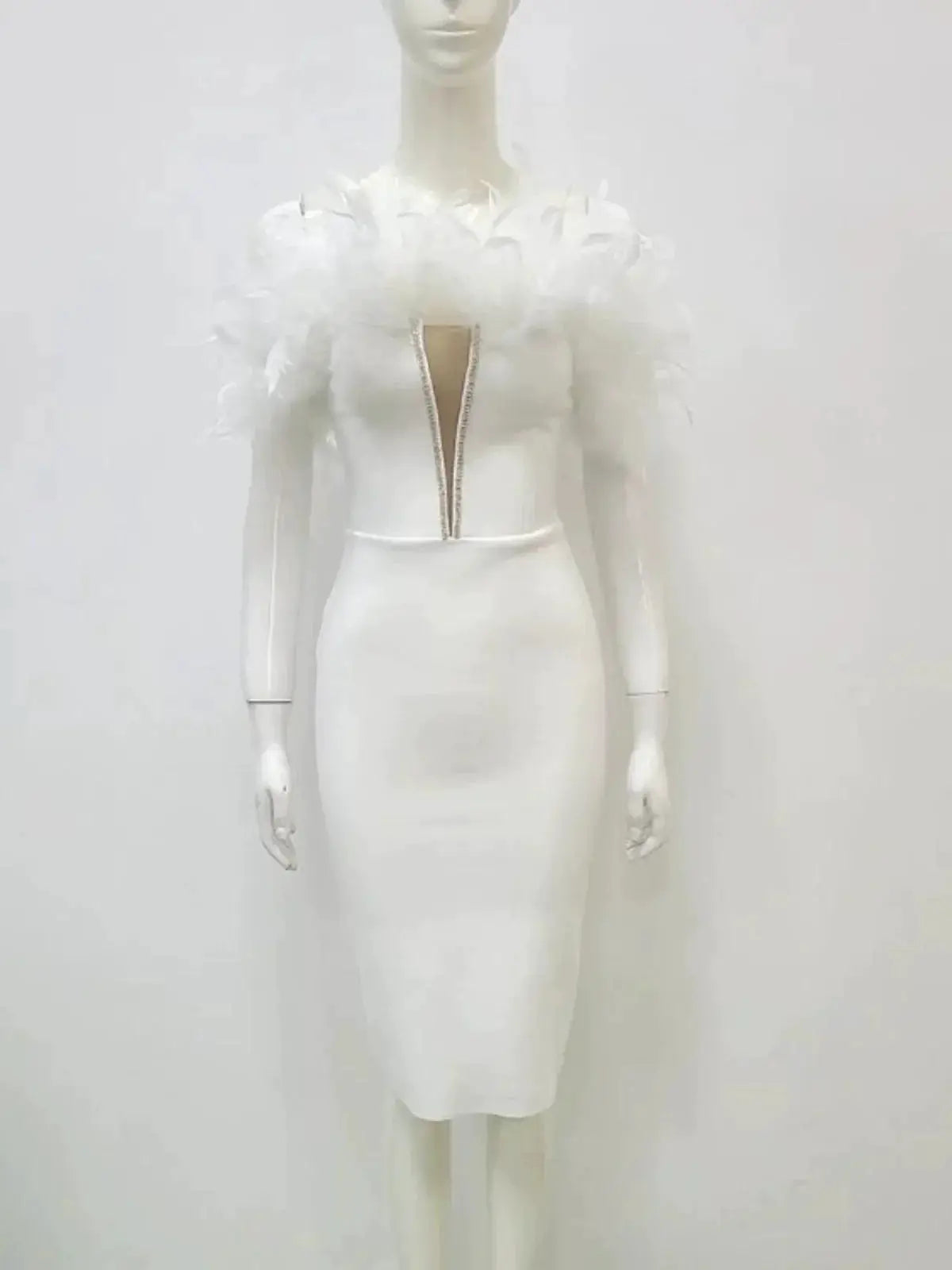 Elegant Rhinestone Bandage Gown for Sparkling Luxury