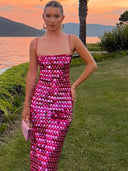 Elegant Sequin Backless Evening Gown Glamorous Dress