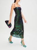 Elegant Sequin Backless Evening Gown Glamorous Dress