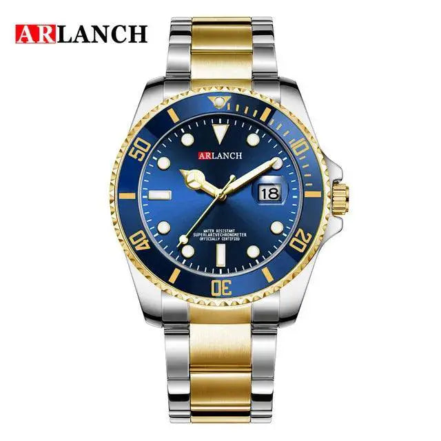 Stainless Steel Waterproof Mens Watch Luxury Timepiece