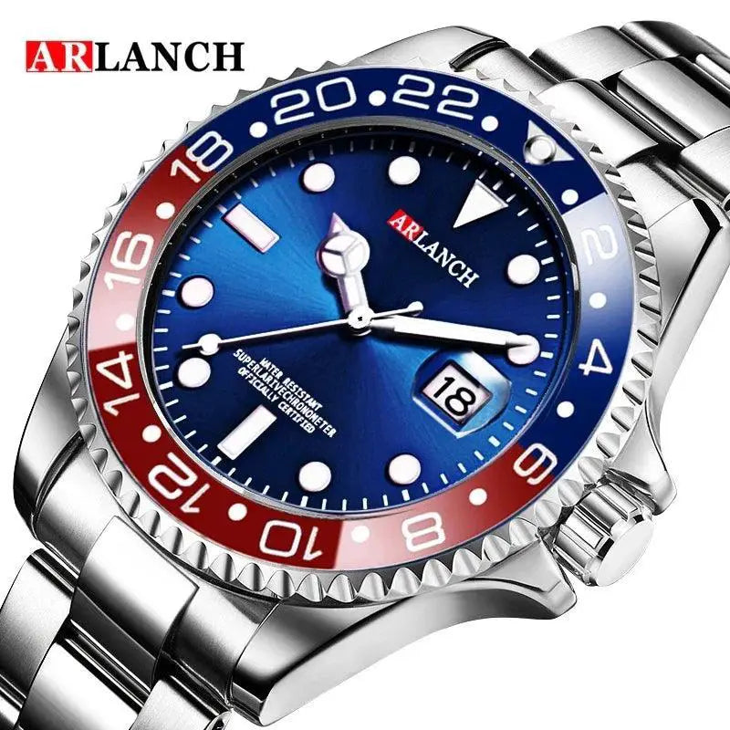 Stainless Steel Waterproof Mens Watch Luxury Timepiece