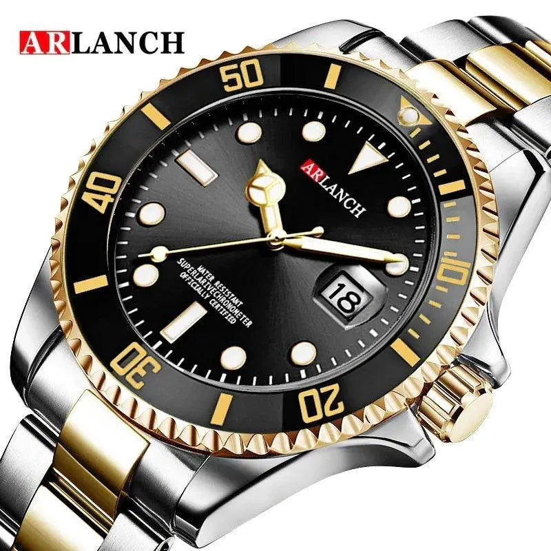 Stainless Steel Waterproof Mens Watch Luxury Timepiece