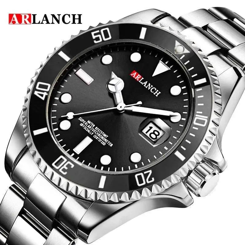 Stainless Steel Waterproof Mens Watch Luxury Timepiece