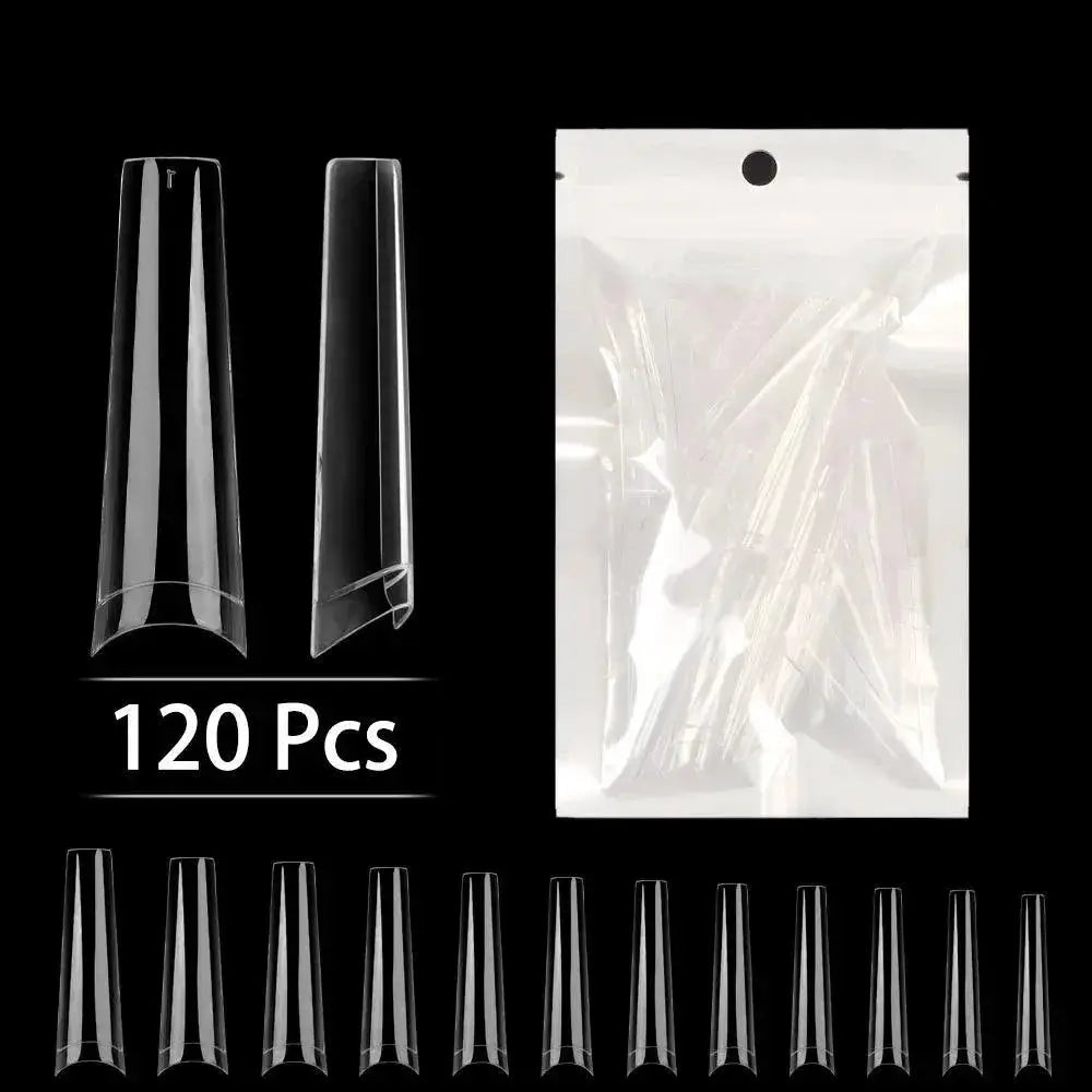 Stiletto Nail Tips Set Professional Long Square Design