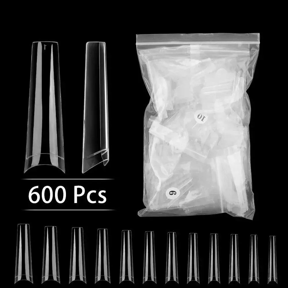 Stiletto Nail Tips Set Professional Long Square Design