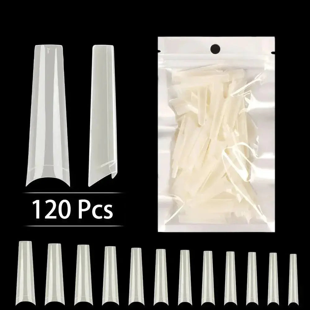Stiletto Nail Tips Set Professional Long Square Design