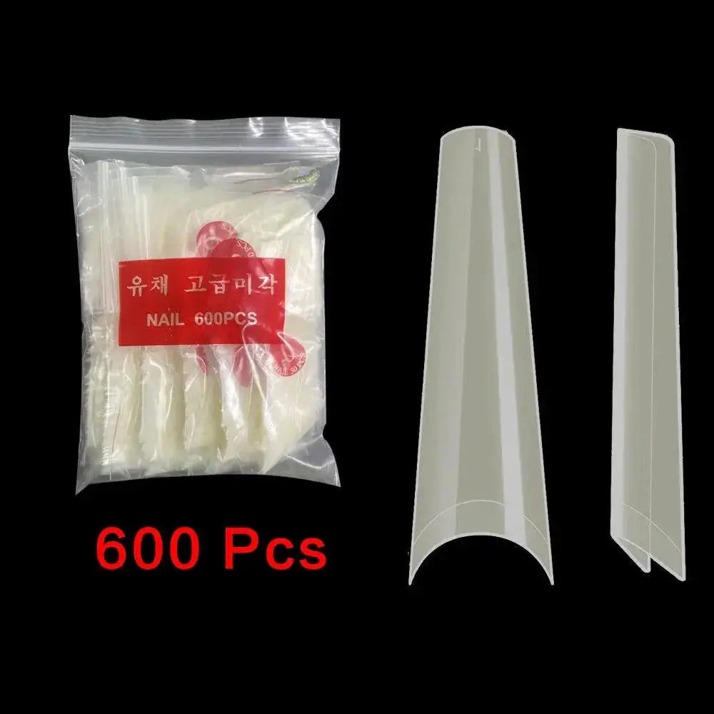 Stiletto Nail Tips Set Professional Long Square Design