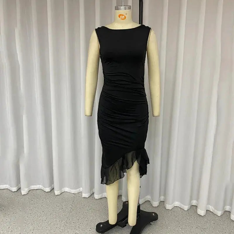 Elegant Summer Maxi Dress Backless Party Wear Fashion