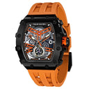 Elegant TSAR BOMBA Men's Waterproof Automatic Skeleton Watch