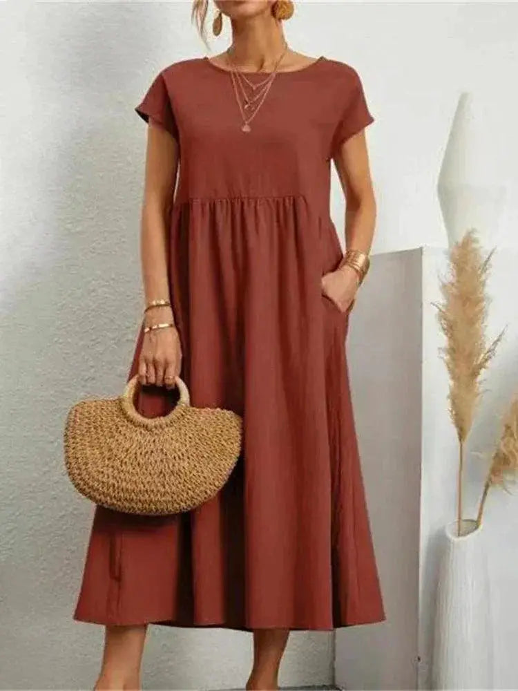 Elegant Vintage Maxi Dress Retro Harajuku Style Women