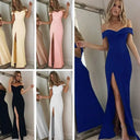 Elegant Vinylon Evening Gown For Women