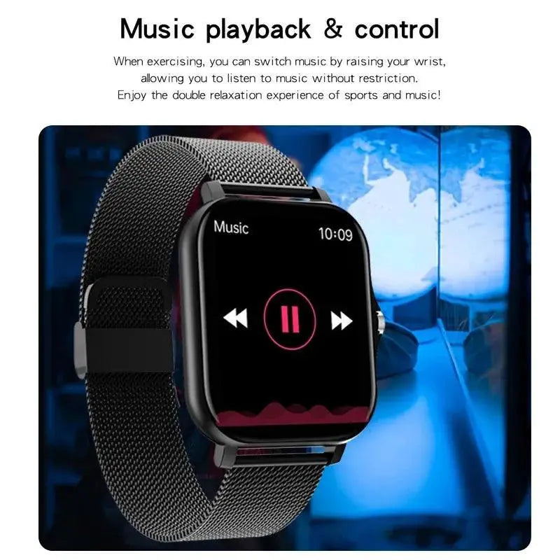 Elegant Waterproof Fitness Tracker With Bluetooth Calling