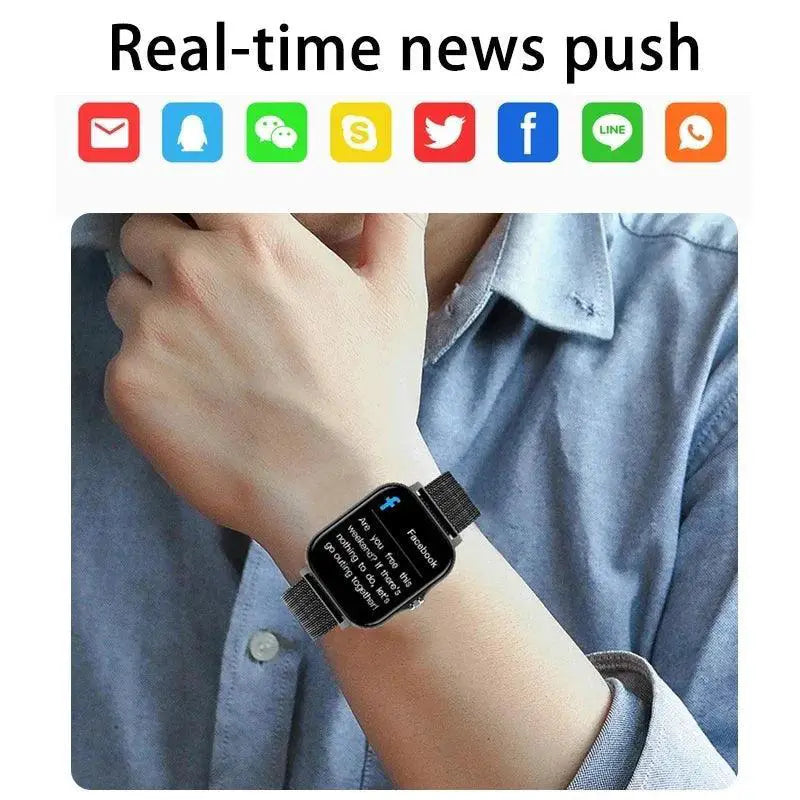 Elegant Waterproof Fitness Tracker With Bluetooth Calling