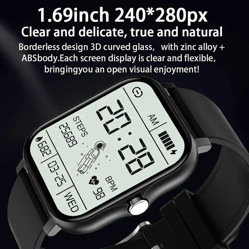Elegant Waterproof Fitness Tracker With Bluetooth Calling