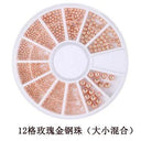 Elegant White Nail Art Pearl And Rhinestone Manicure Kit Set