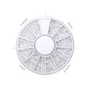 Elegant White Nail Art Pearl And Rhinestone Manicure Kit Set