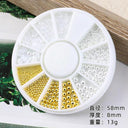 Elegant White Nail Art Pearl And Rhinestone Manicure Kit Set