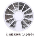 Elegant White Nail Art Pearl And Rhinestone Manicure Kit Set