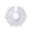 Elegant White Nail Art Pearl And Rhinestone Manicure Kit Set