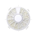 Elegant White Nail Art Pearl And Rhinestone Manicure Kit Set