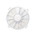 Elegant White Nail Art Pearl And Rhinestone Manicure Kit Set