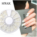 Elegant White Nail Art Pearl And Rhinestone Manicure Kit Set
