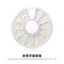 Elegant White Nail Art Pearl And Rhinestone Manicure Kit Set