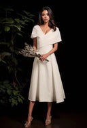 Easy-Care Off-Shoulder Dress for Women