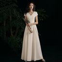 Elegant White Off-Shoulder Evening Dress Stylish Event Attire