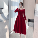 Elegant White Off-Shoulder Evening Dress Stylish Event Attire