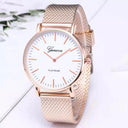 Elegant Women's Fashion Quartz Watch Stylish Silicone Timepiece