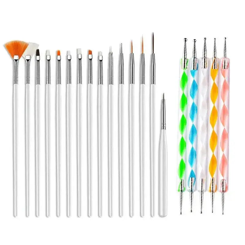 Pro Nail Art Brush Set for Beginners and Professionals