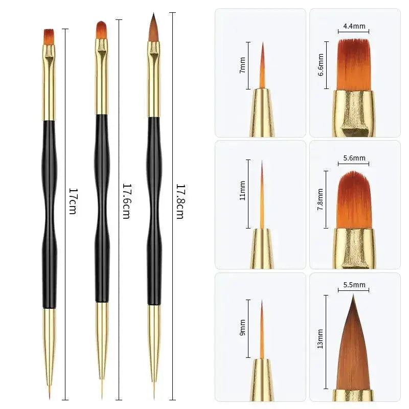 Pro Nail Art Brush Set for Beginners and Professionals