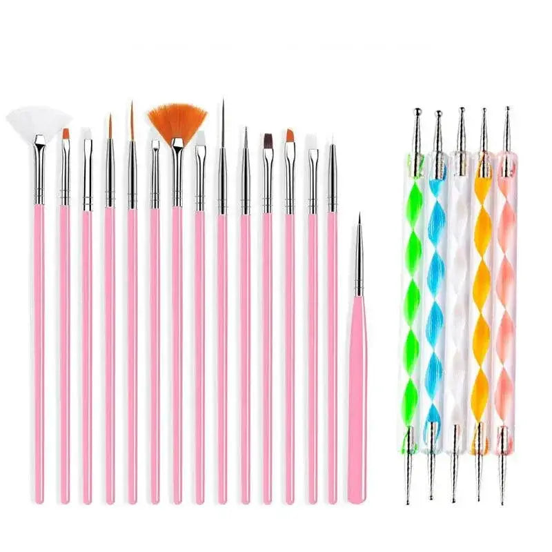 Pro Nail Art Brush Set for Beginners and Professionals