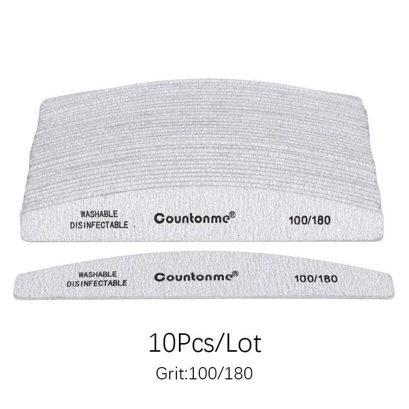 Countonme Wooden Nail Files Set for Salon Quality at Home