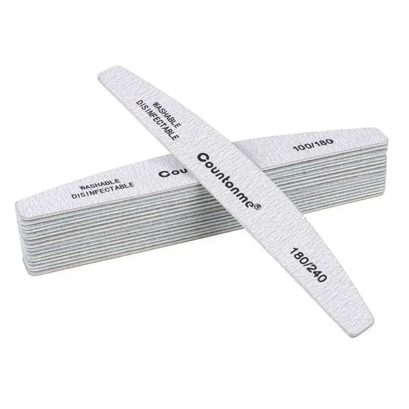 Countonme Wooden Nail Files Set for Salon Quality at Home