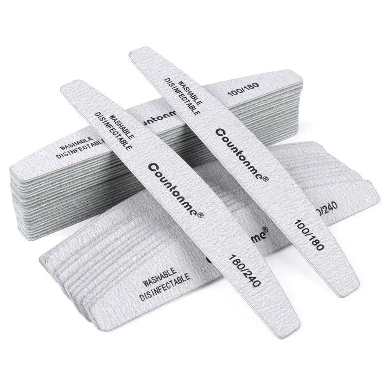 Countonme Wooden Nail Files Set for Salon Quality at Home