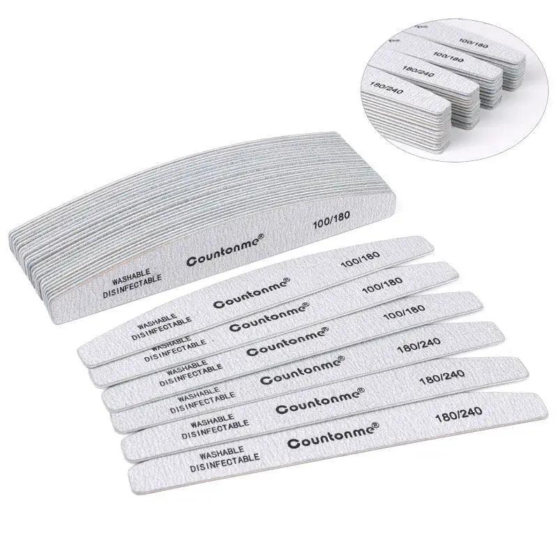 Countonme Wooden Nail Files Set for Salon Quality at Home