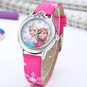 Elsa Princess Wristwatch: Cute Frozen Cartoon Watch for Girls