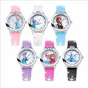 Elsa Princess Wristwatch: Cute Frozen Cartoon Watch for Girls