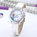 Elsa Princess Wristwatch: Cute Frozen Cartoon Watch for Girls