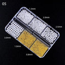 Embellished Nail Art Kit: Sparkling Rhinestones Pearls Gems