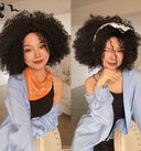 Embrace Style Afro Kinky Curly Wig Fluffy Bangs Comfort